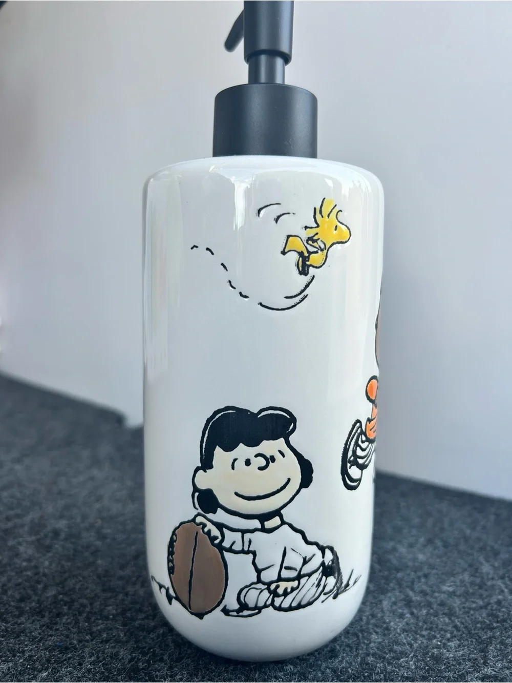 Peanuts Snoopy Charlie Brown Football Soap Dispenser